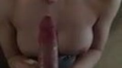 Uncomfortable blowjob for a hot blonde - mobile private BJ