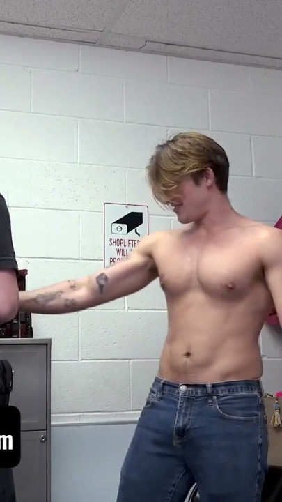 YoungPerps - Bratty Attitude Hunk Gets Asshole Pulverized By HUNG Security Gaurd | Clip 1