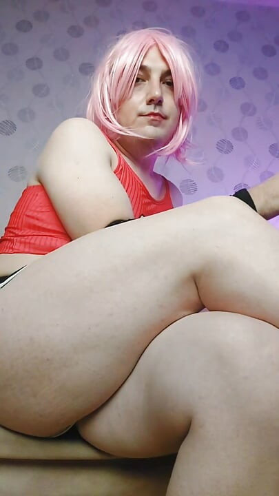 Stora lår Femboy Booty Sissy