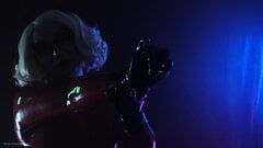 Latex halloween milf Arya Grander verleiden met asmr rubberen handschoenen klinkt sfw fetisj video