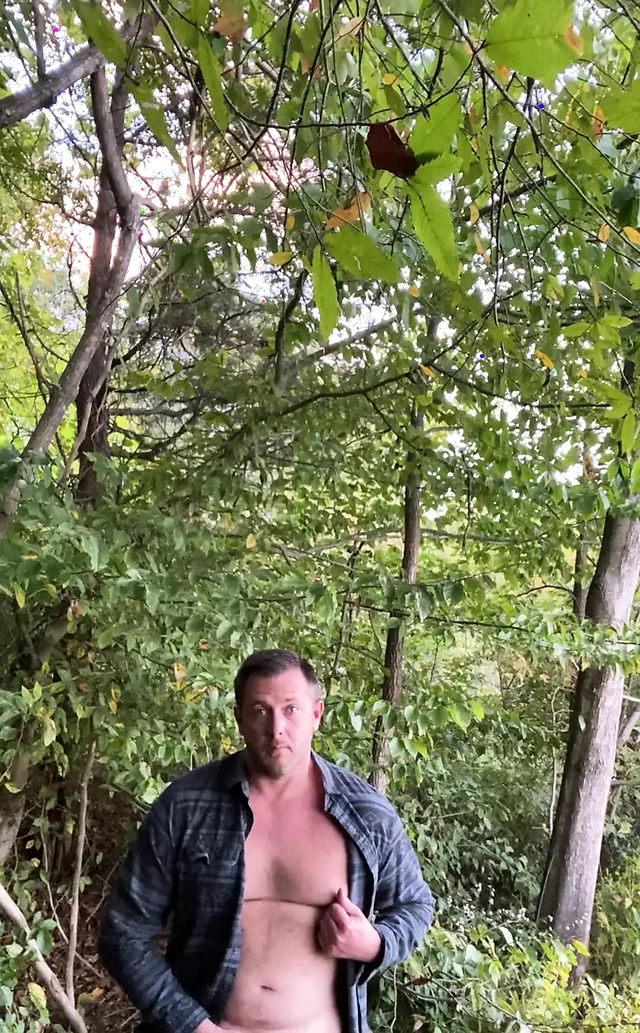 Daddy Jerking off by the Lake