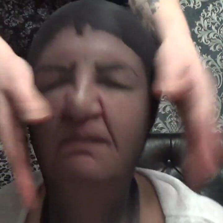 Nose fingering, face messing, silly faces, stockings on head, lips fetish! To Kate!