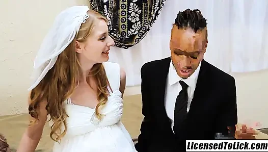 LICENSED TO LICK - Ela Darling Chocolate Pussy Fun