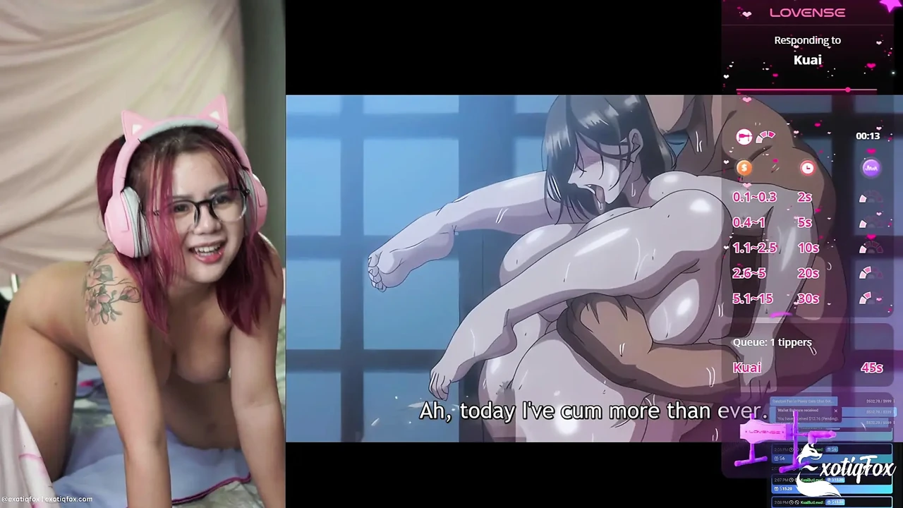 Me Getting Fucked Hard by Fans on My Fuck Machine While Watching Cheating Wife & Step-Sister Breeder Hentai