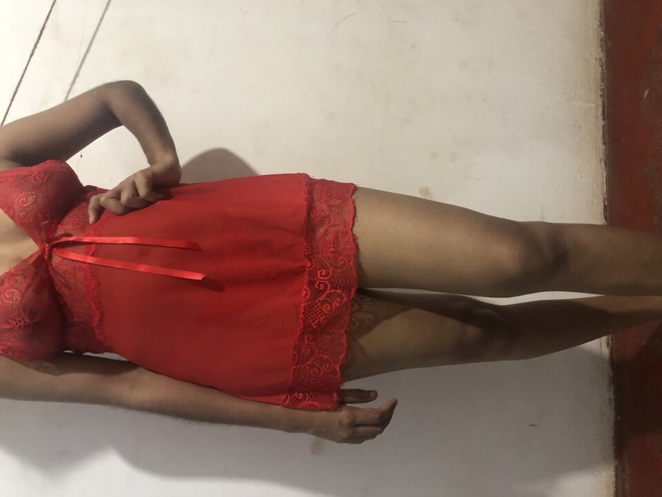 wife with hot nightdress And hard fucking