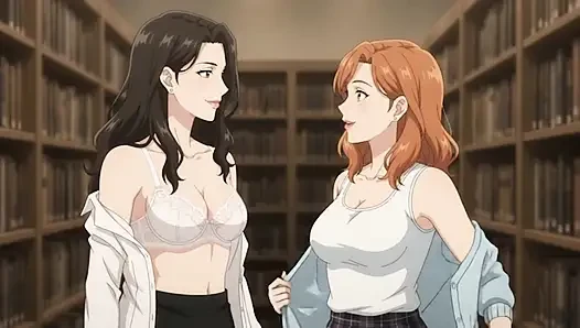 Two lesbian girls studying in liberty turn into intimate situation