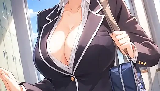 Anime-mädchen tanzen