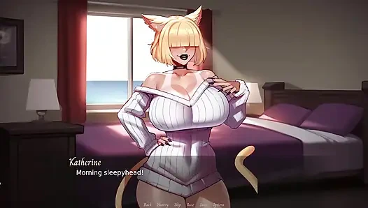 Nyatorase - гэнгбэнг с большими белыми членами - игра Ai NTS