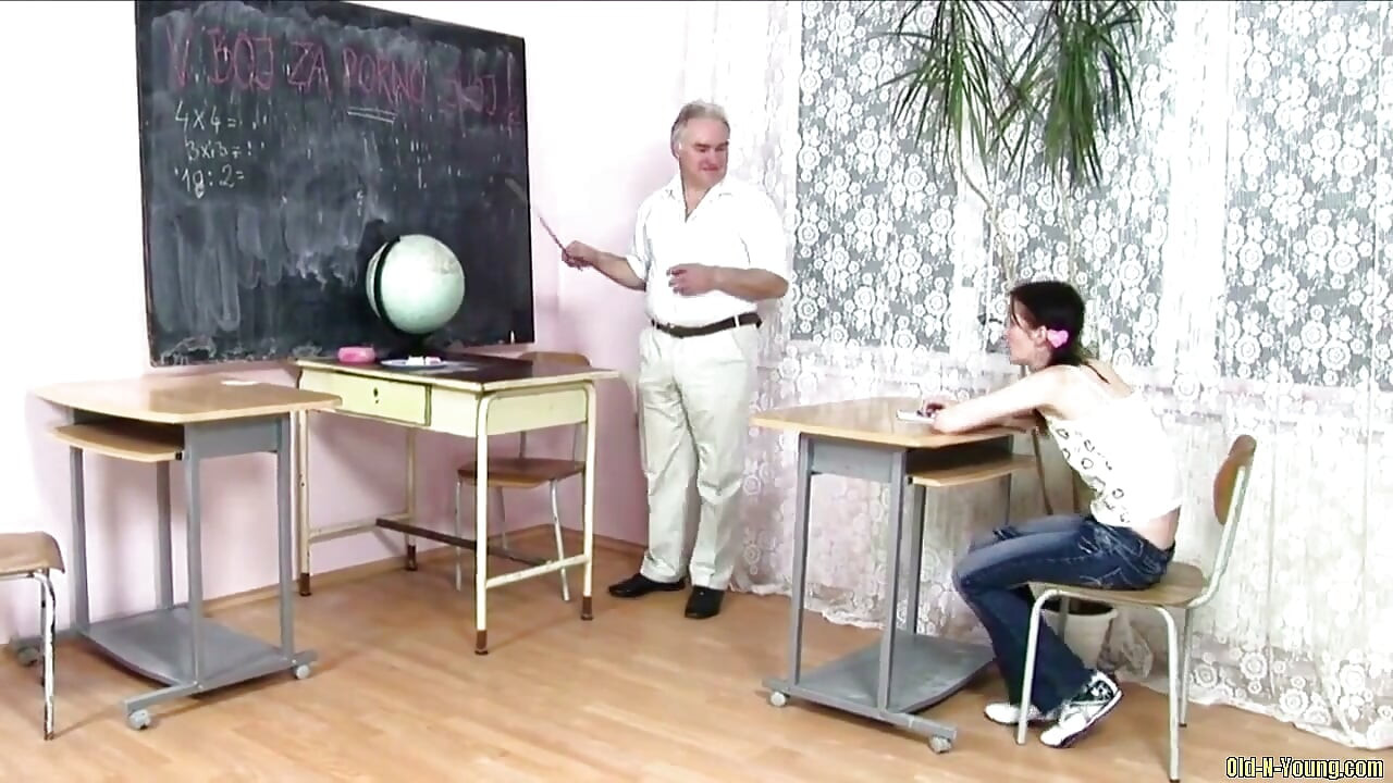 Gal Fucked by Two Old Teachers