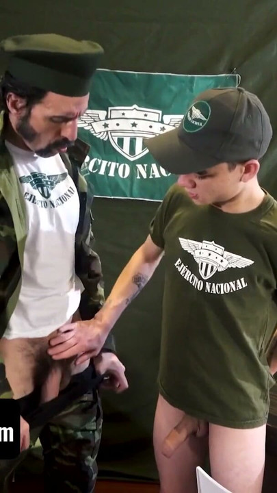 Latin Army Catches Private Playing With a Dildo & Fucks Him With a Bigger One | Clip 2