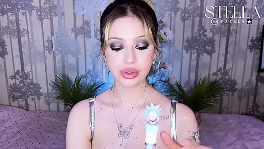 Lips Fetish Glitter Gloss Tease with My Plump Lips