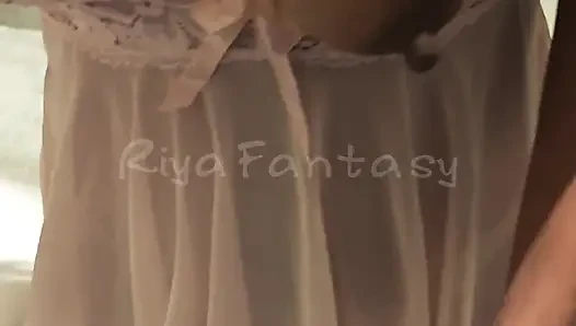 POV Wake-up Riya Give Blowjob