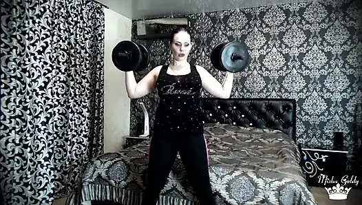 Beating my last weight lifting challenge! More than 50 times per exercise