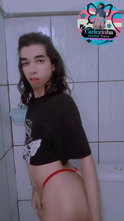 Delicate hand stretching her red panties to show my beautiful cock throbbing hard wet flashing horny Carlezinha Naked slut