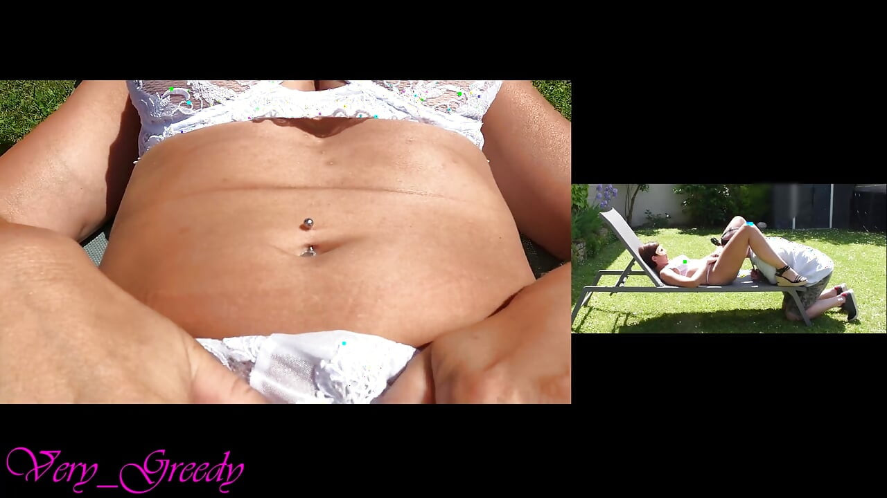 Beautiful MILF in Sexy White Lingerie Gets Fucked Doggystyle Outside and Cums on Her Big Ass