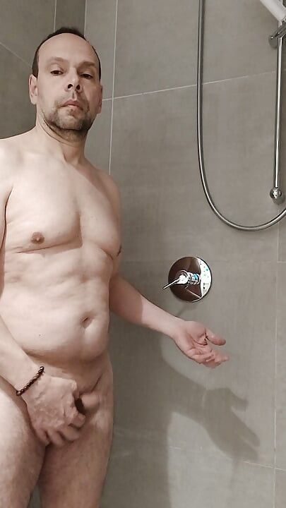 In the shower