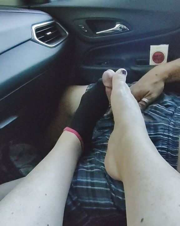 Black Ankle Sock Footjob Sockjob - Cum on Socks
