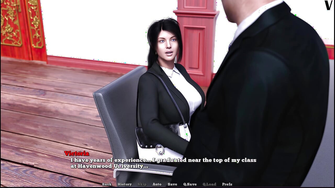Victoria em Big City 2 Victoria foi para sua primeira entrevista de emprego
