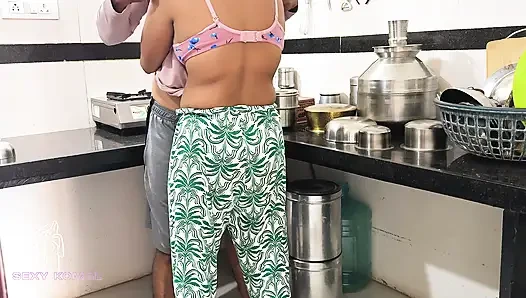 Komal wasn't cooking kitchen food, she was fucked from behind.