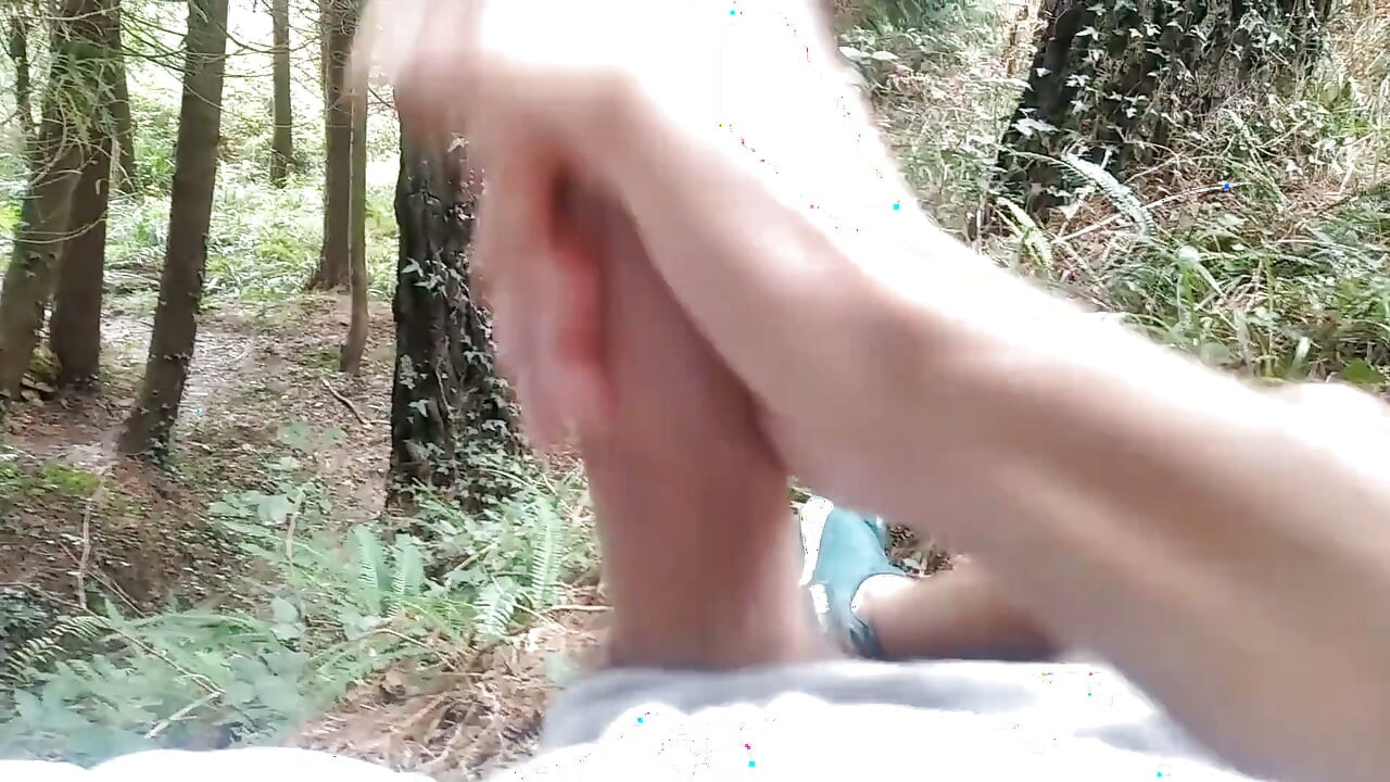 Hiker Takes Out His Dick Looking for Mushroomsand Unloads Semen in One of Them