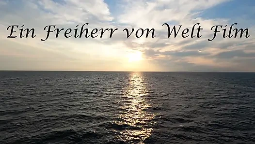 Slut on Balcony Covered in Cum