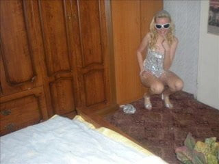 Blonde girl in white (pictures)