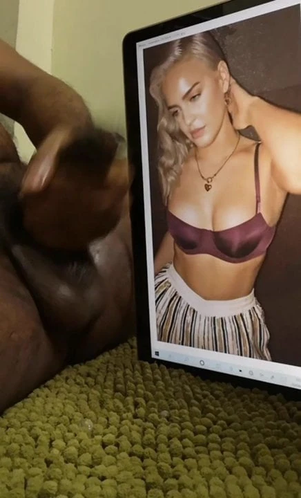 Anne Marie hot black cock cum tribute