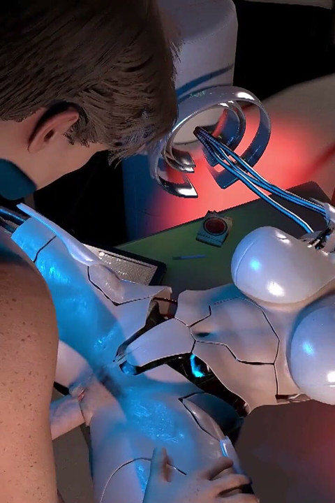 Test af fissen på en halvfærdig sexrobotpige