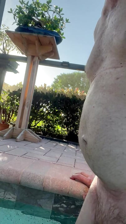 Pool Masturbation