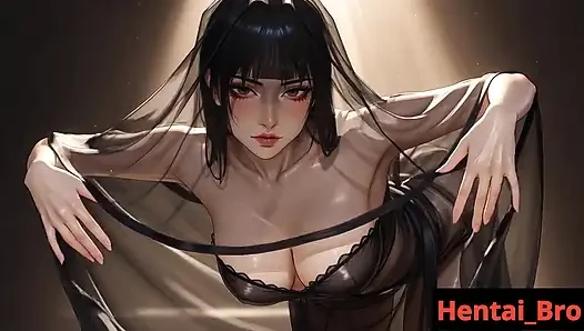 Gadis seksi berhijab dengan besar lagi mandi