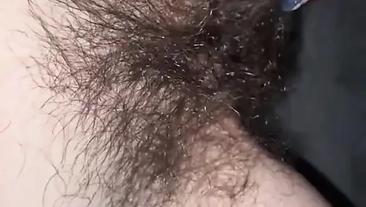 Волосатая киска крупным планом