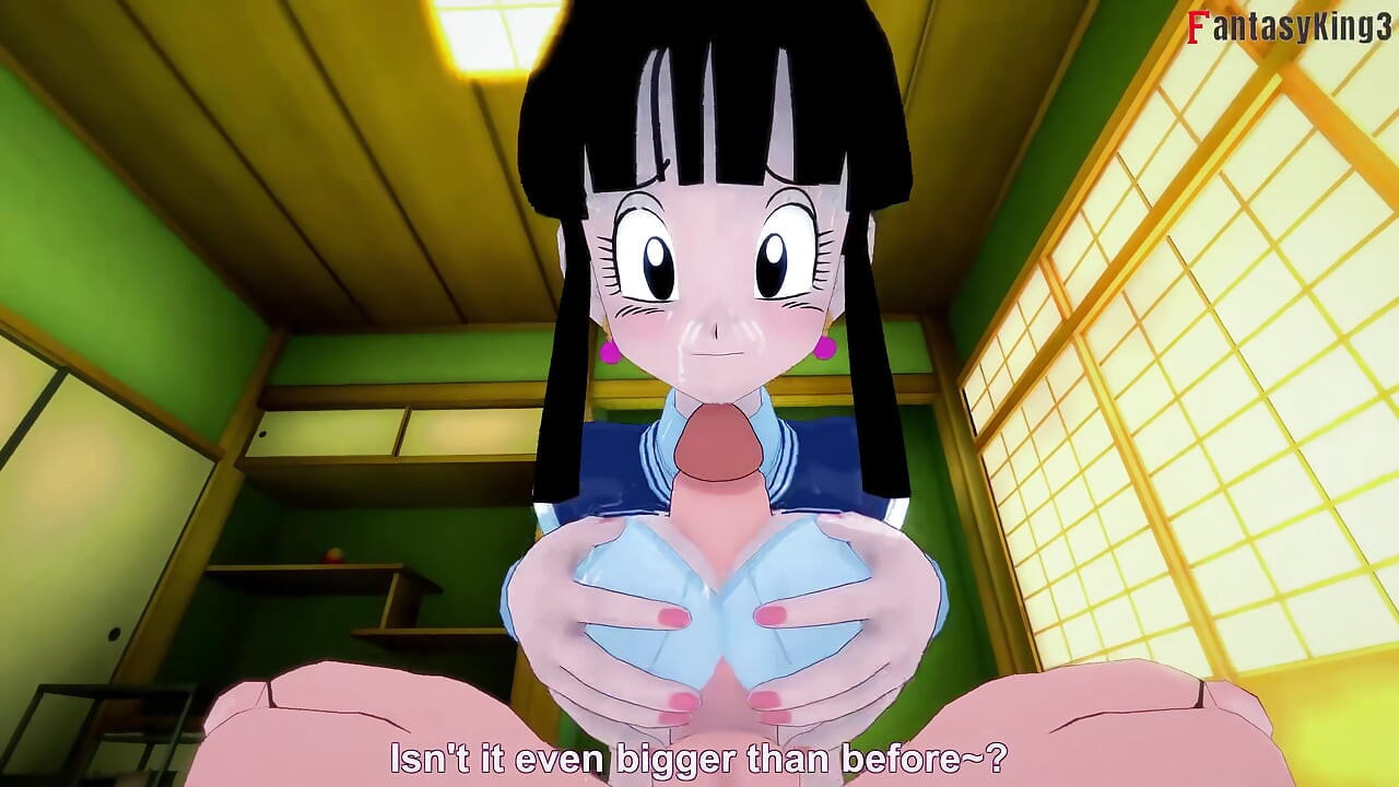 Gohan sees Goku and Chi-Chi having sex and joins in - Dragon Ball Zex Series