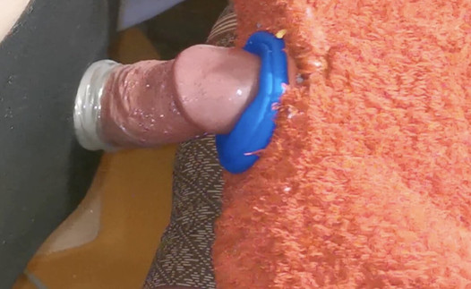 Solo boy fucking sextoy teddy bear pussy.