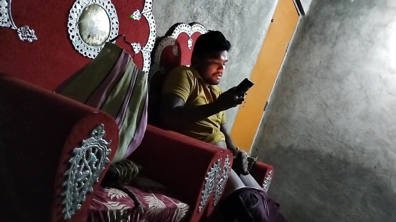 Indian Desi Village Boy Watching Porn and Midnight Masturbating Big Cook