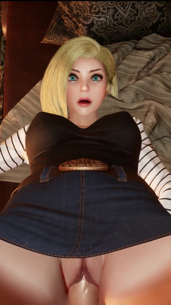 Epic moment from "Android 18 from Dragonball hard fucked"