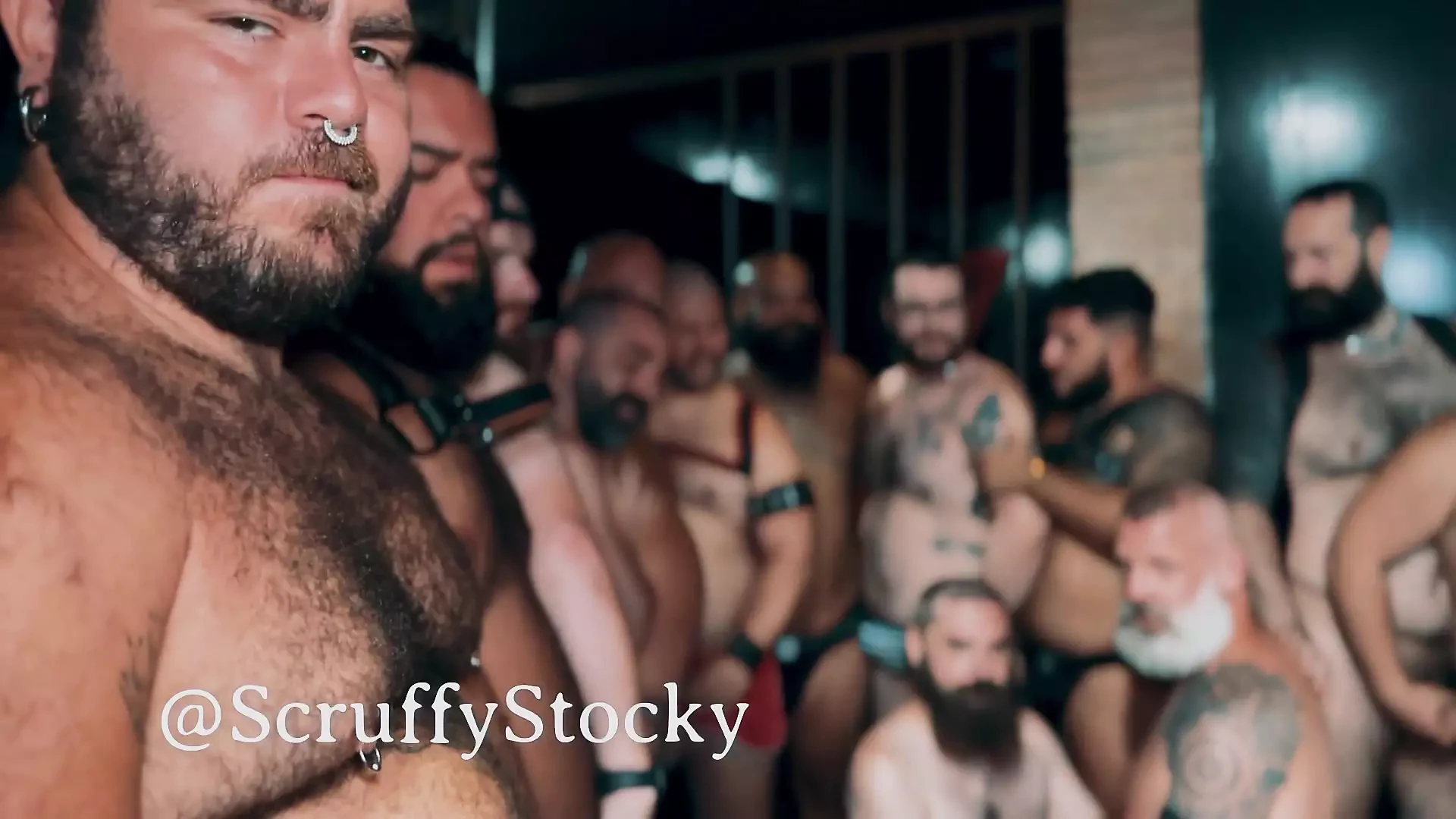 SITGES BUKKAKE 14 BEARS ORGIA part1