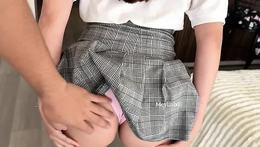 Intimate dry between teacher and homemade Mexican student
