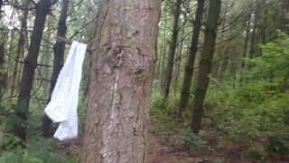 Naked woodland walk & wank (part 1)