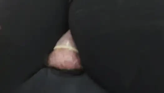 Small Femboy Crossdresser Cums Inside His Condom After Jerking off