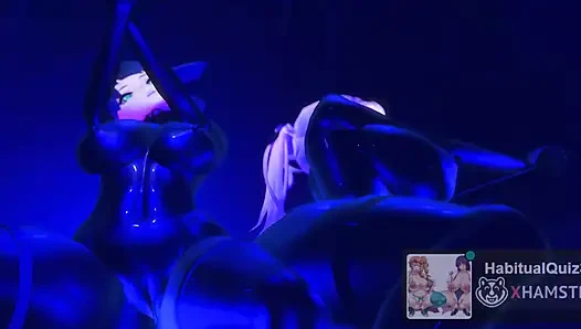 MMD R18 МИСТЕР УДАР YELAN GENSHIN HAKU ASS Kancolle Kantai косплей хочет жестко трахнуть Ai, 3D хентай