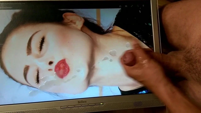 lena cum tribute auf ihren kussmund