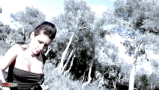 French Brunette Silvana Rodriguez Beach Blowjob & Anal Fucking Cumshot