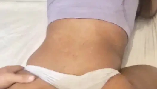 Жёсткий анальный секс с красивой чёрной задницей