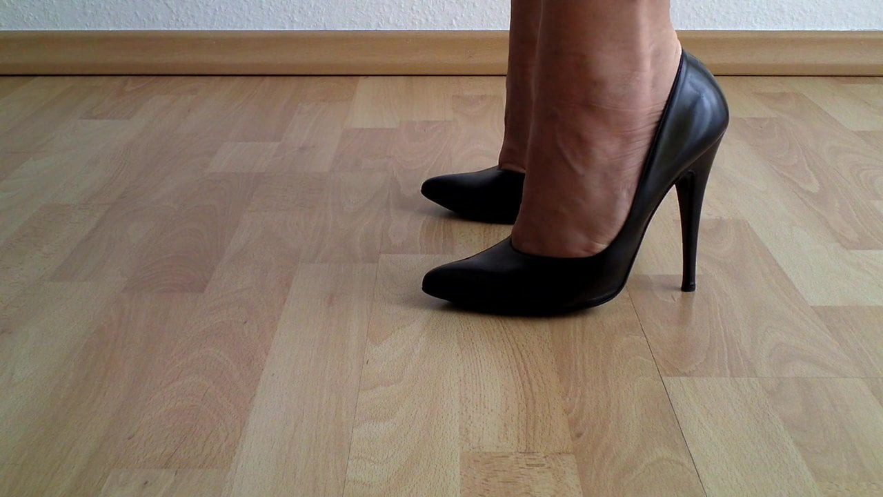 Me trying my new shoes
