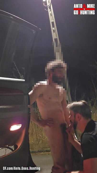 Random Straight Hairy Portuguese Guy with Big Dick Conviced to Get His First Gay Blowjob