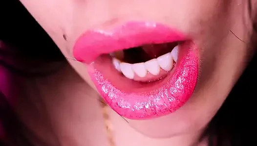 Pink glossy shiny lipnosis JOI