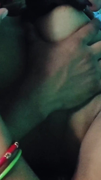 Captivating moment from "Suck your big sister-in-law's boobs and lick her pink"