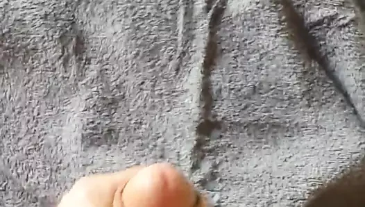 Cumshot on towel 2017 Oct