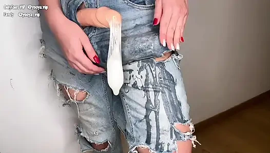 Horny Stepmother was caught with 2 Big Cocks by Step Son