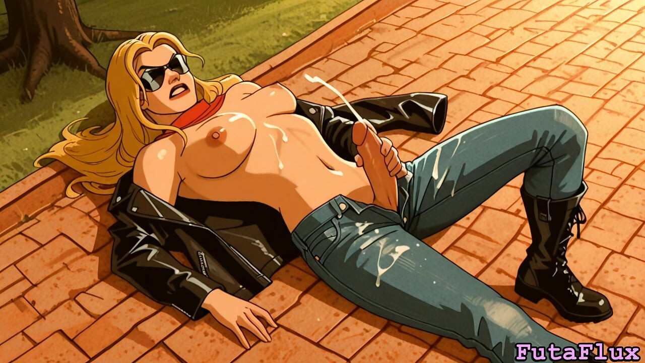 후타나리 Carol Danvers - 자위, 사정, 자기 섹스 등!